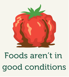 rotten or smelly foods